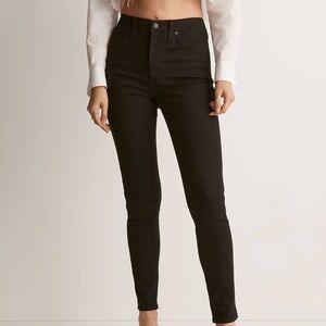 Madewell 10" High Waisted Tall Black Skinny Jeans